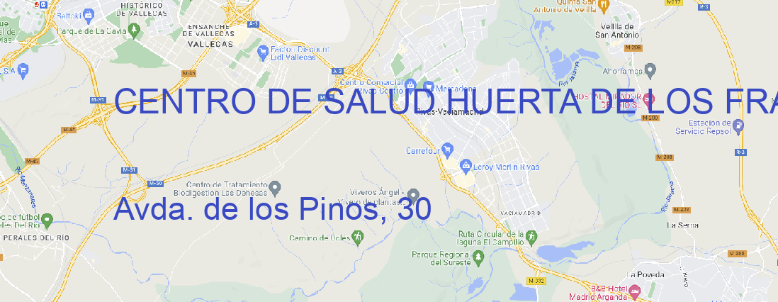 Oficina CENTRO DE SALUD HUERTA DE LOS FRAILES FUENLABRADA